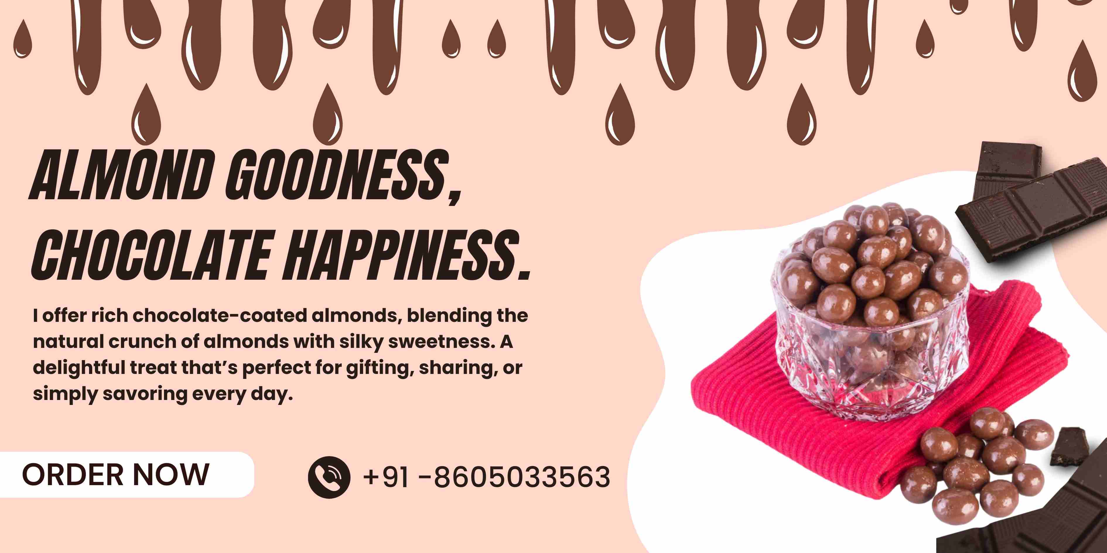 Chocolate coated Almond