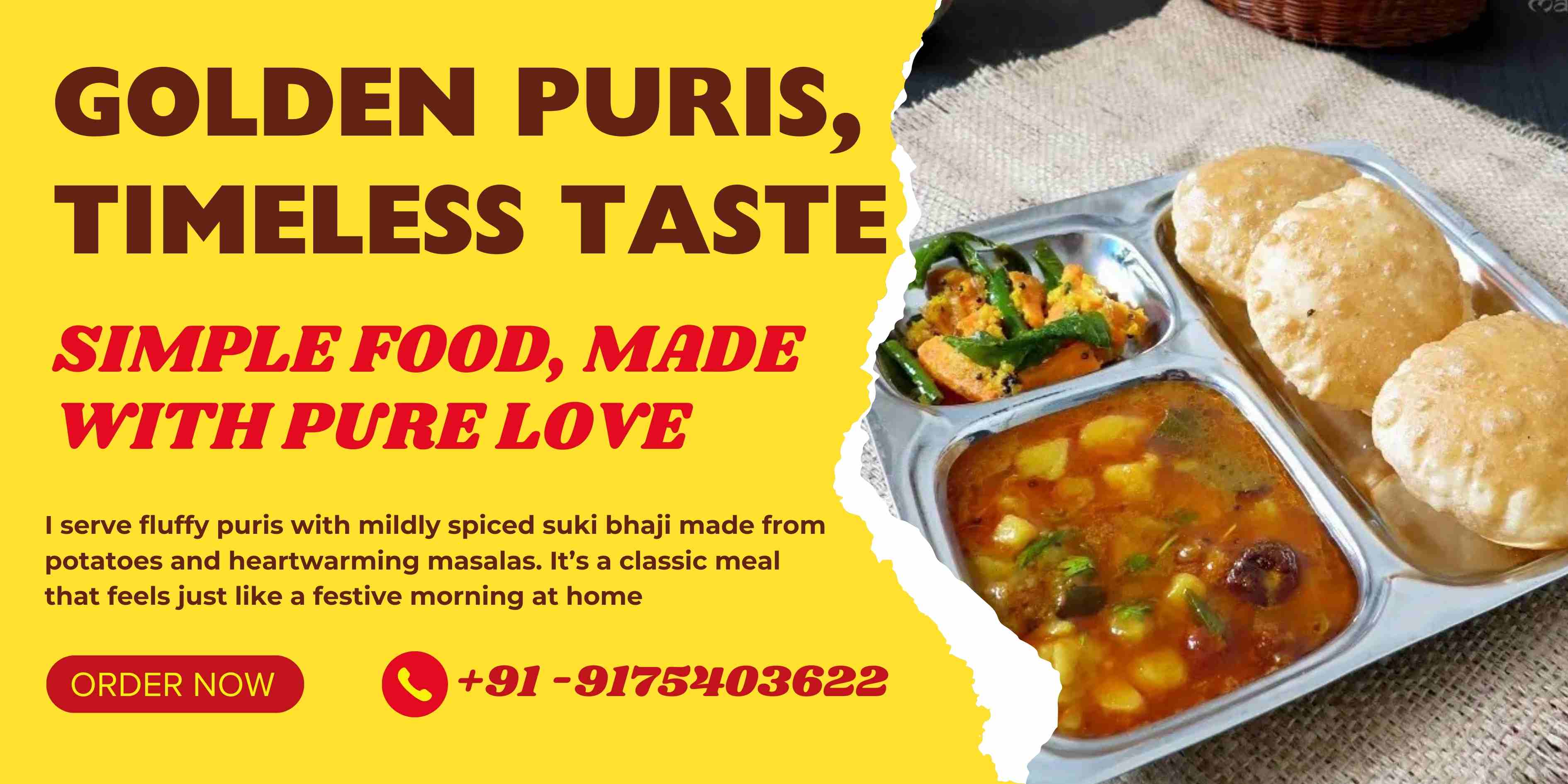 Puri with Suki Bhaj