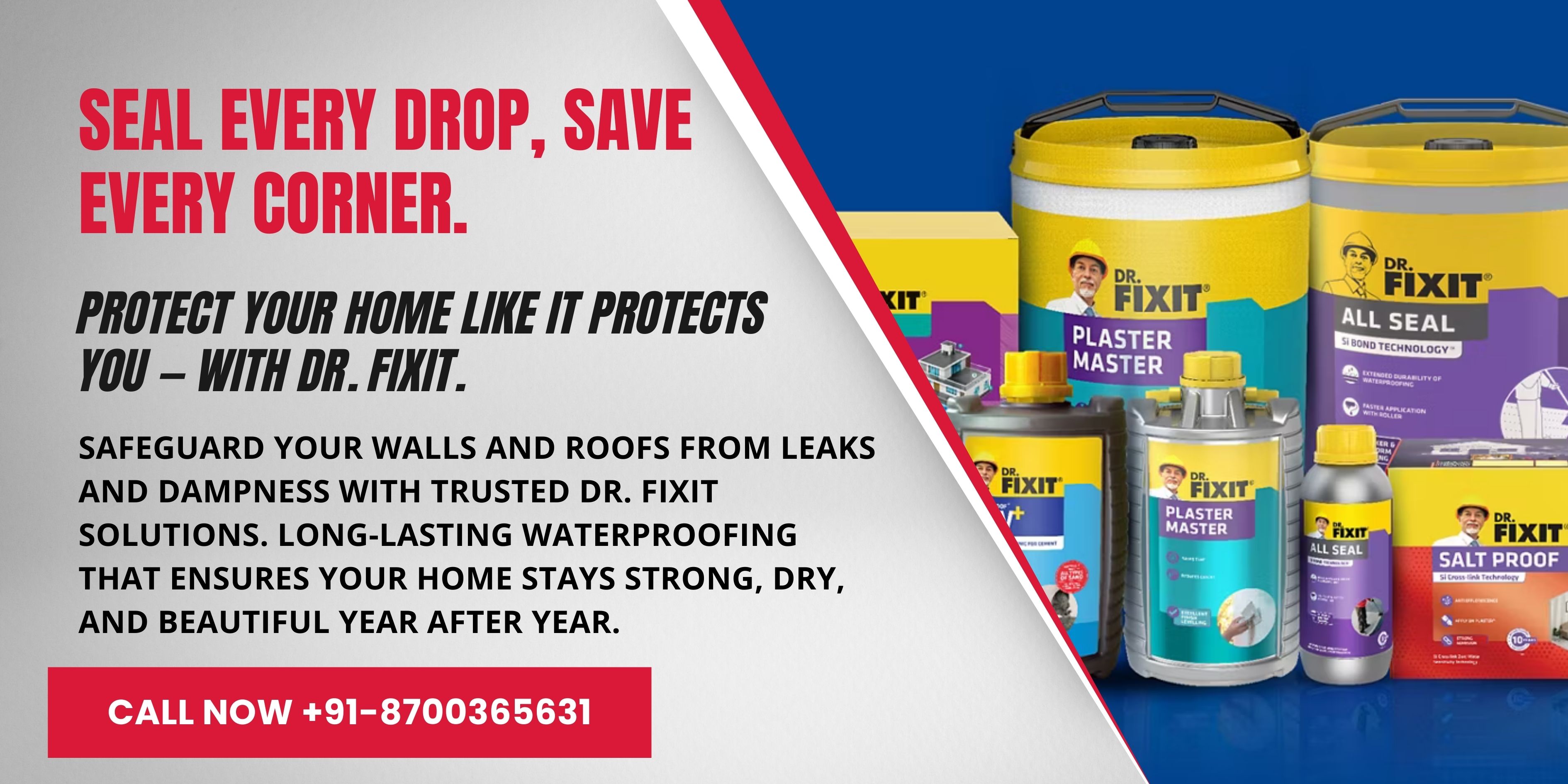 Dr. Fixit Waterproofing Products Range