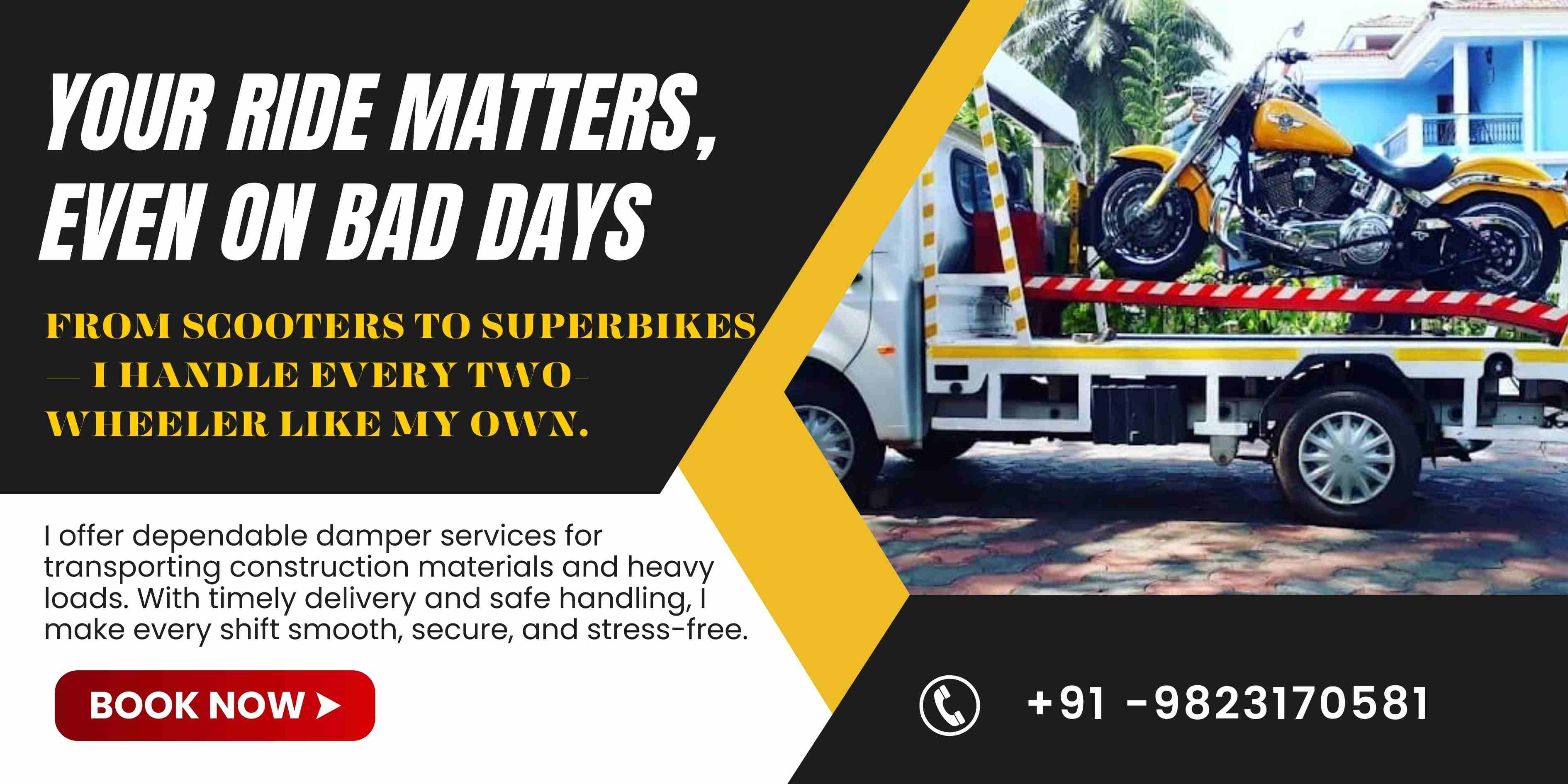 2 wheeler Towing service