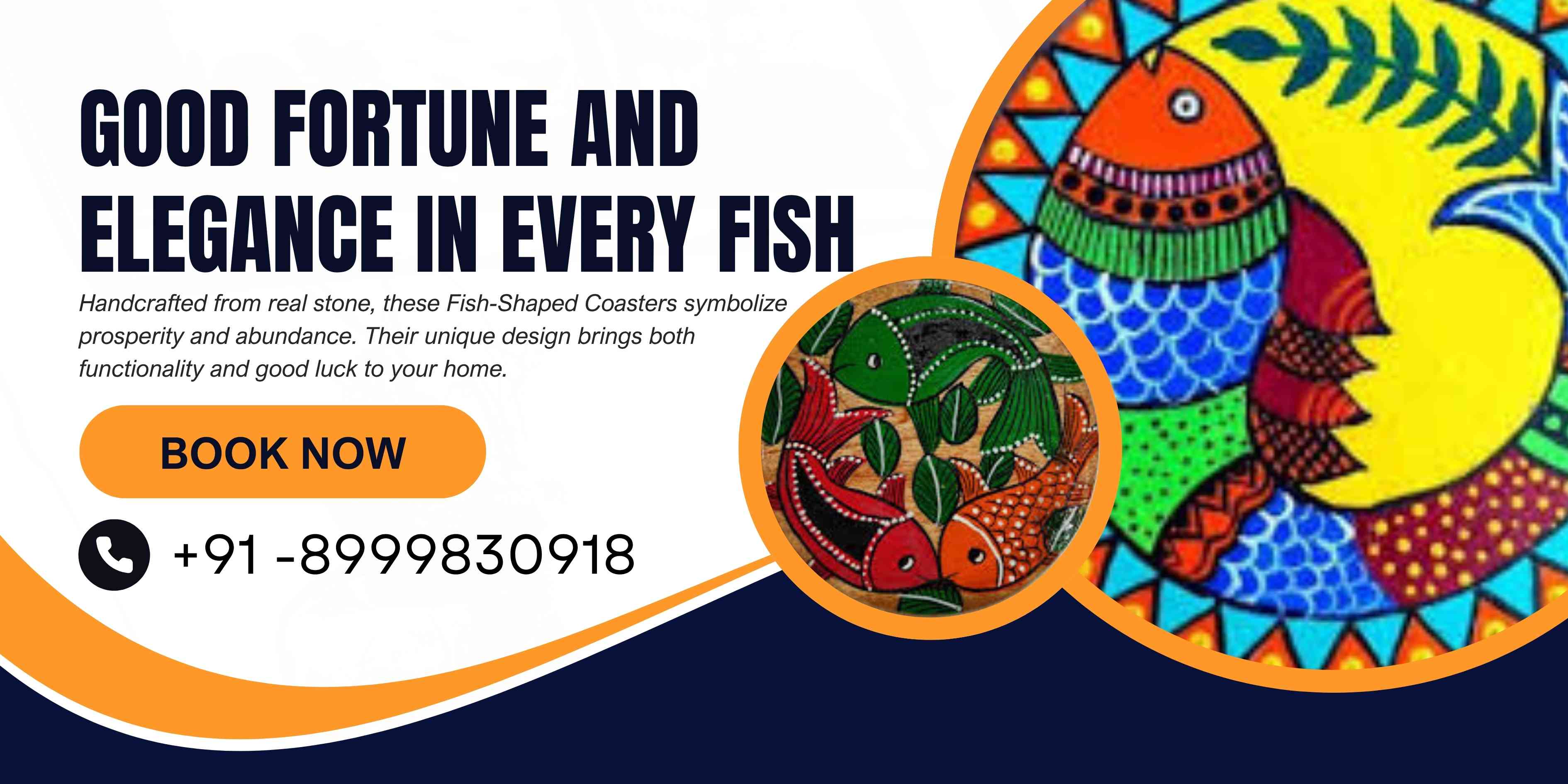 Decorative Fish-Shaped Coasters