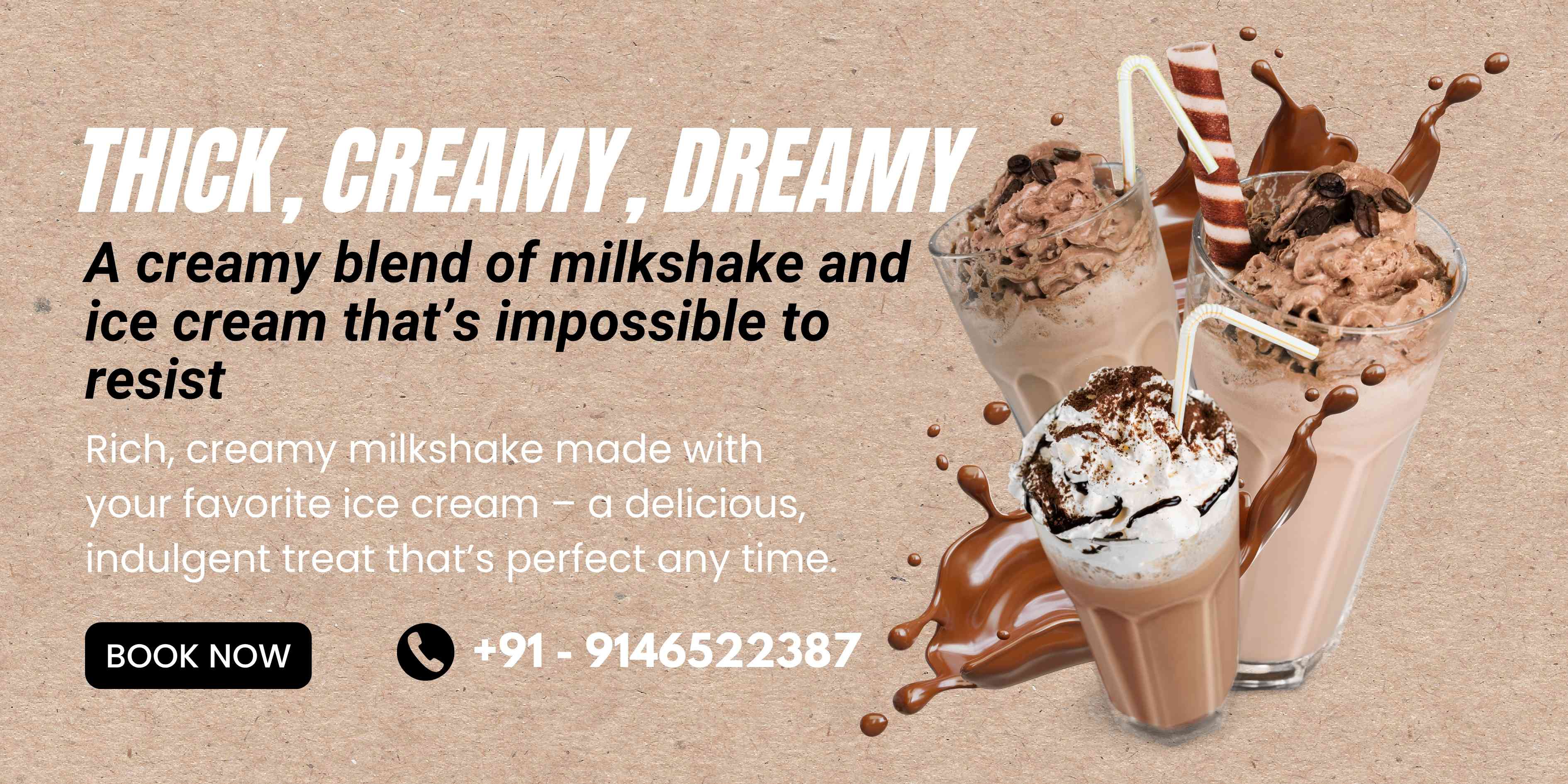 Milkshake with icecream