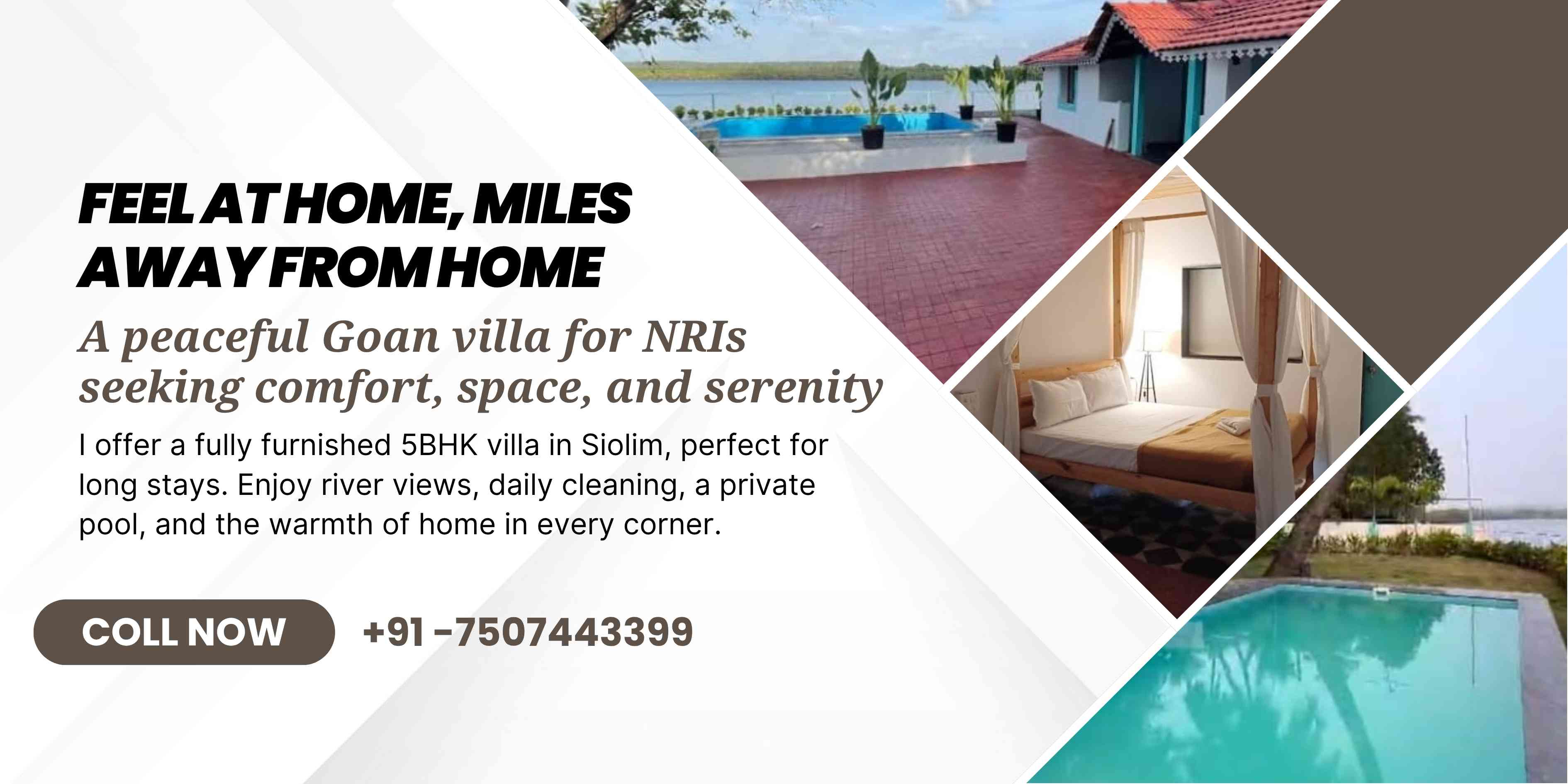 Long Stay 5 BHK Villa for NRIs