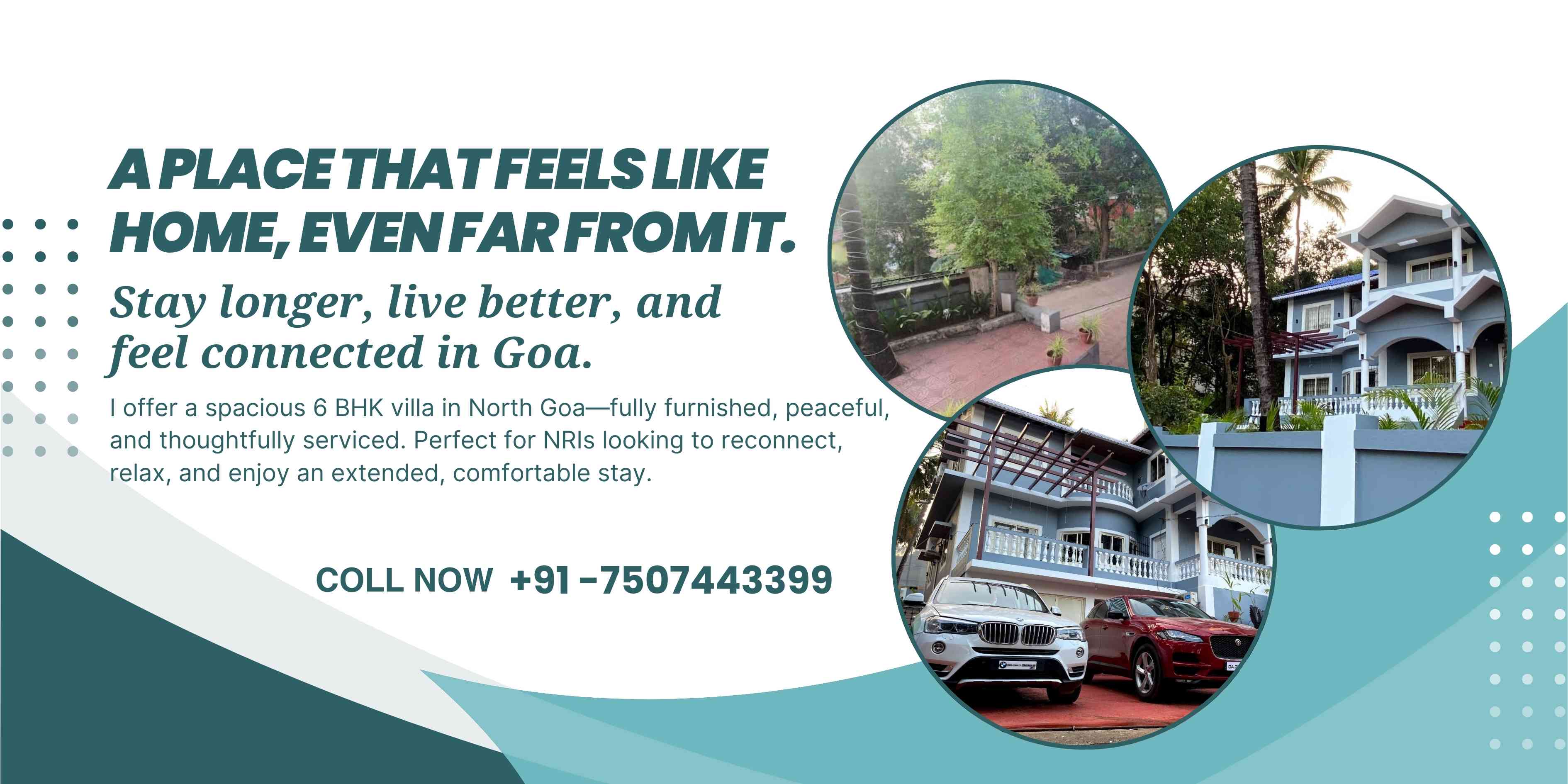 Long Stay 5 BHK Villa for NRIs