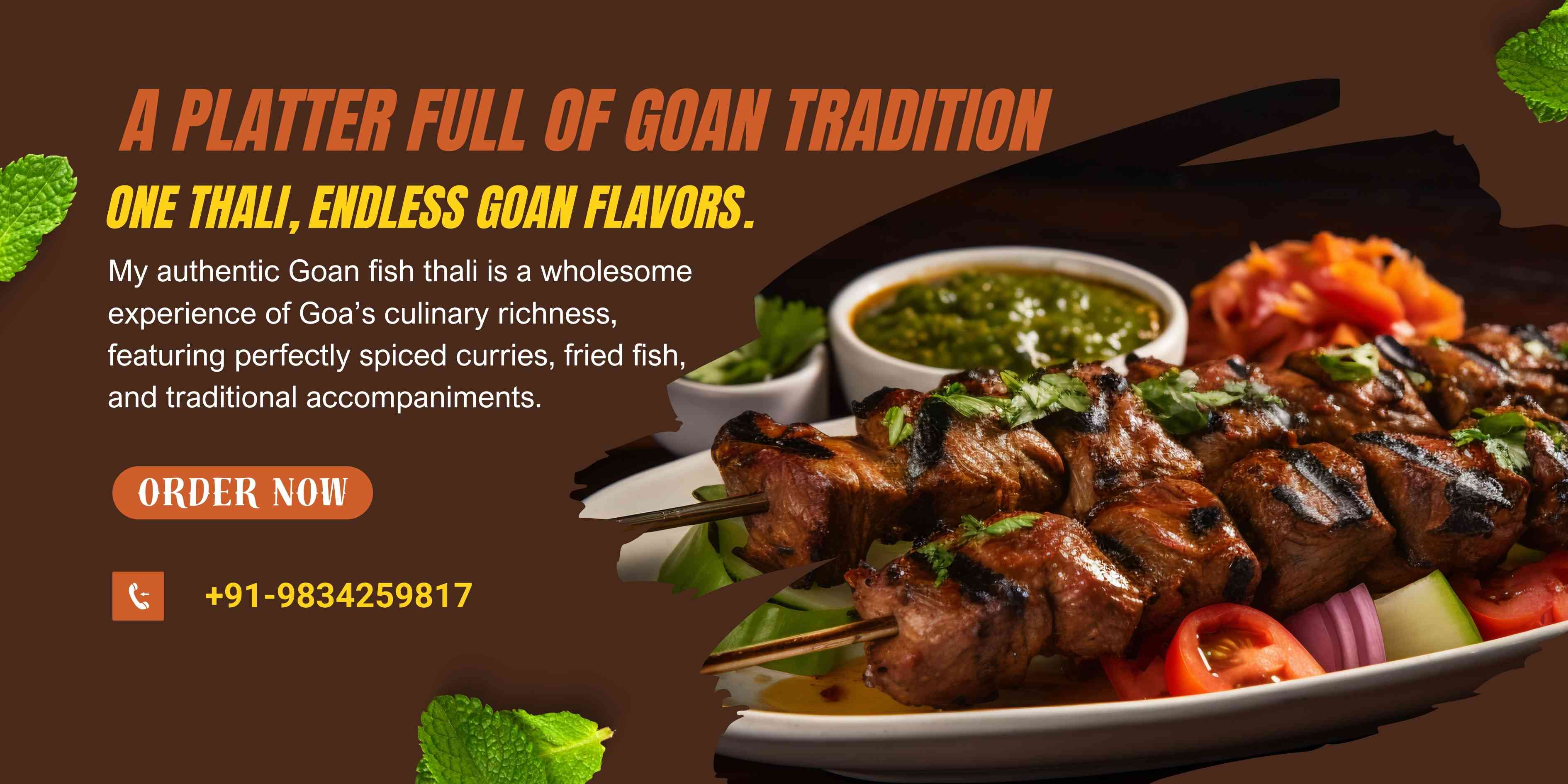 Authentic Goan Fish Thali