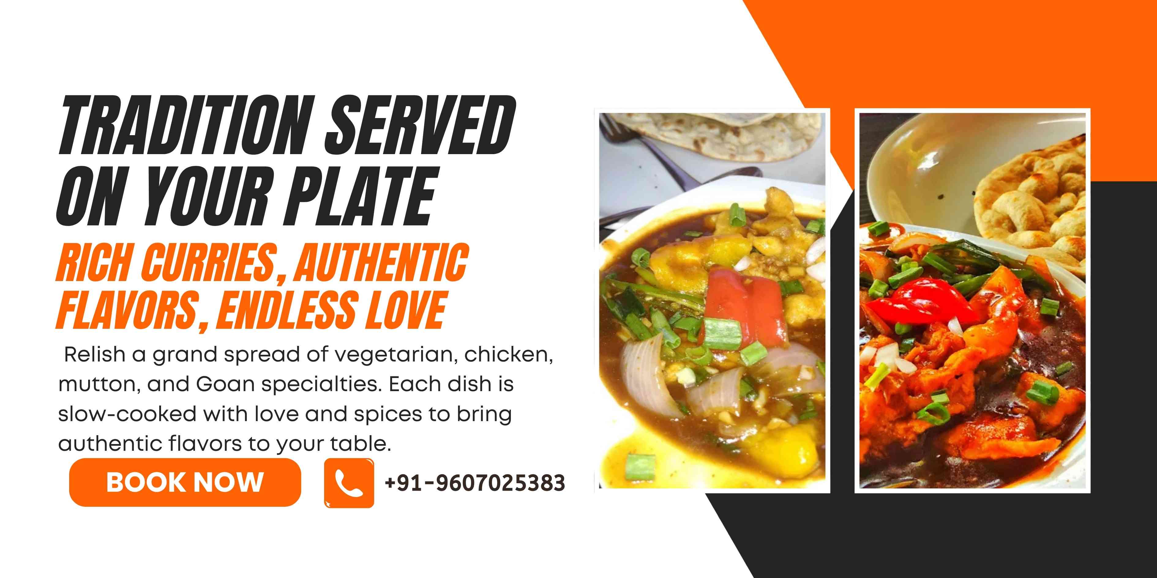 Main Course (Veg, Chicken, Mutton, Seafood, Egg)