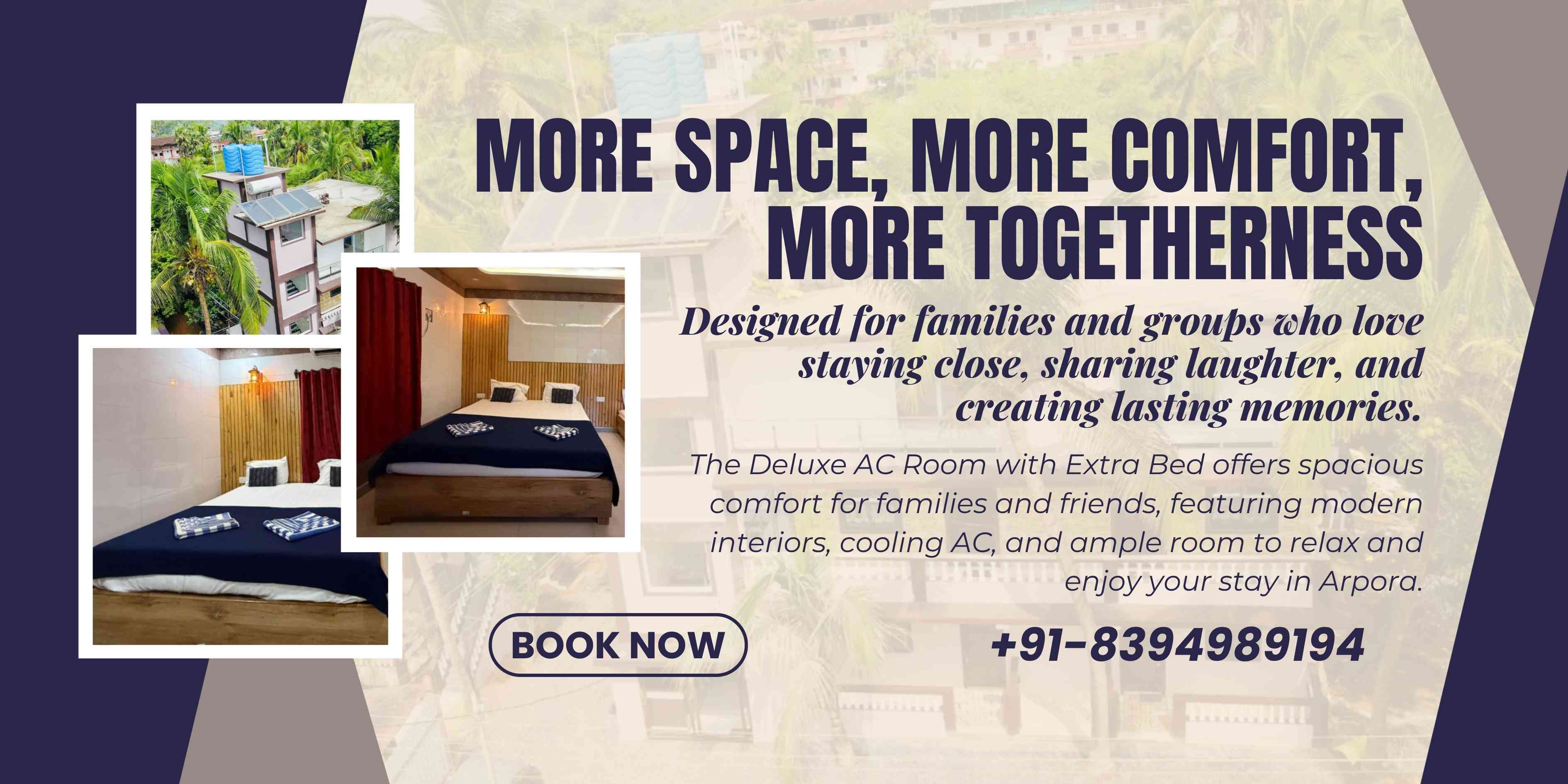 Deluxe AC Room with extra bed