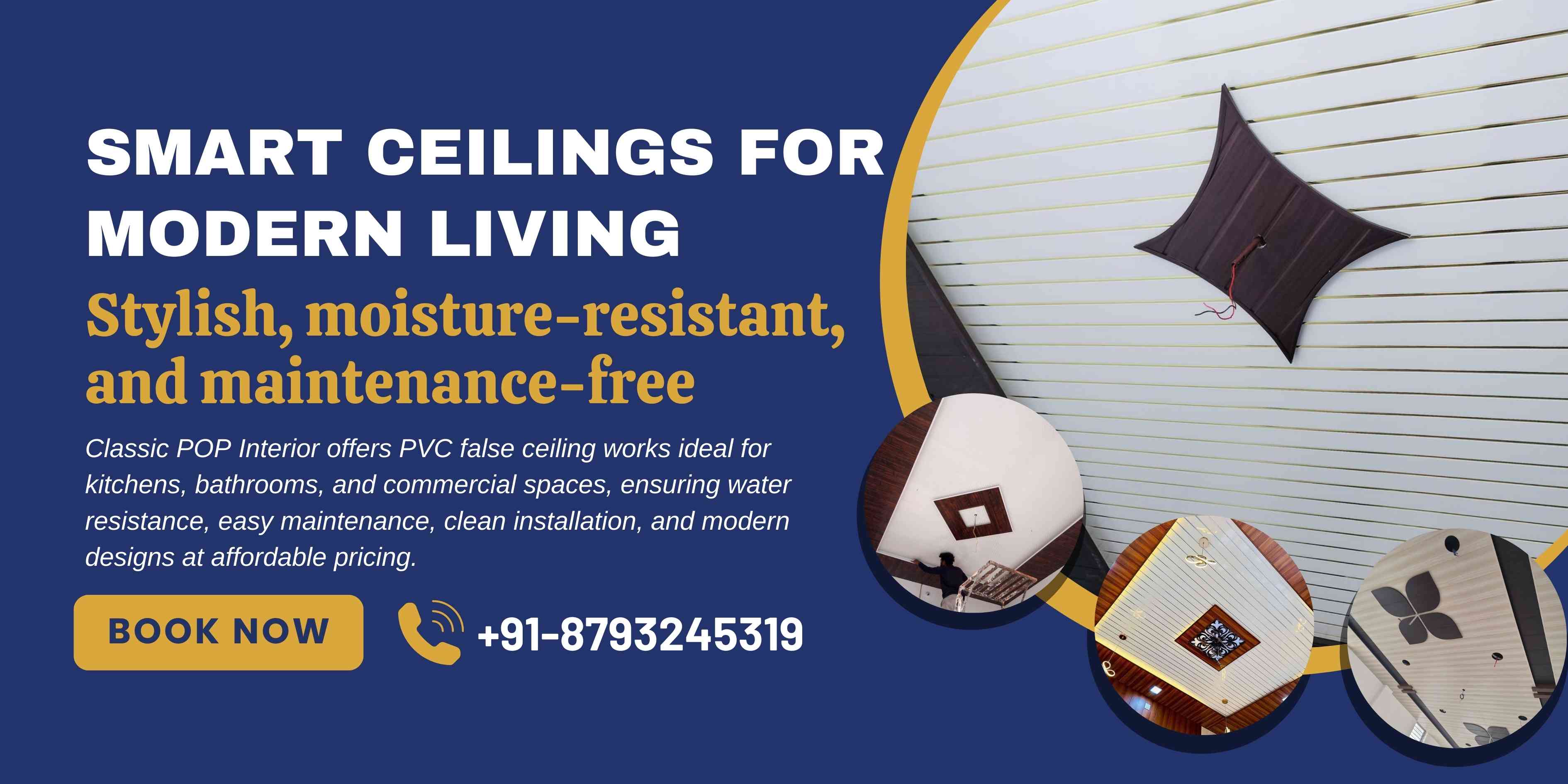 PVC False Ceiling Works