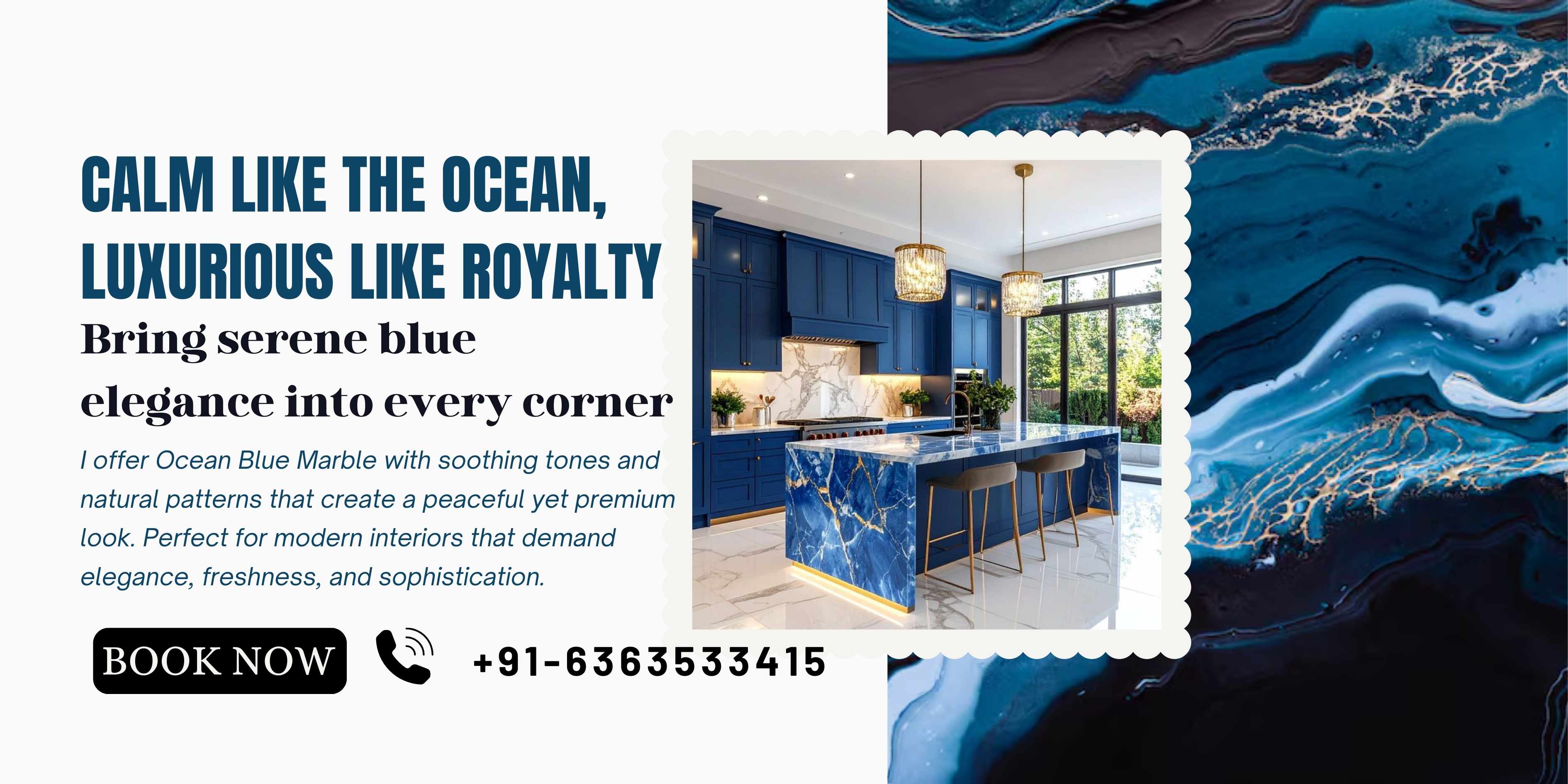 Ocean Blue Marble Collection