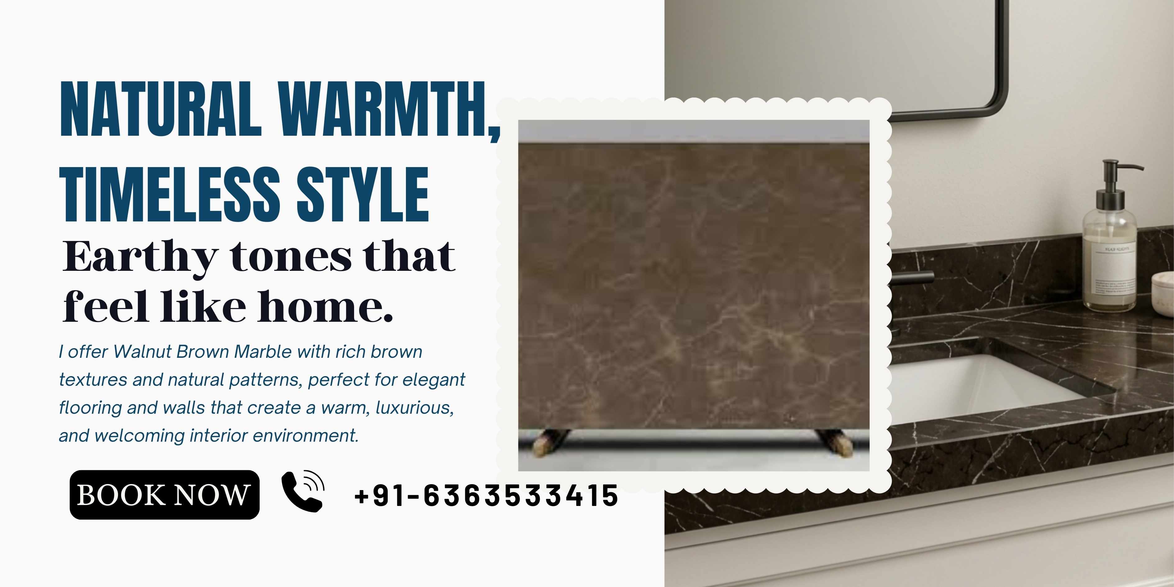 Walnut Brown Marble Collection