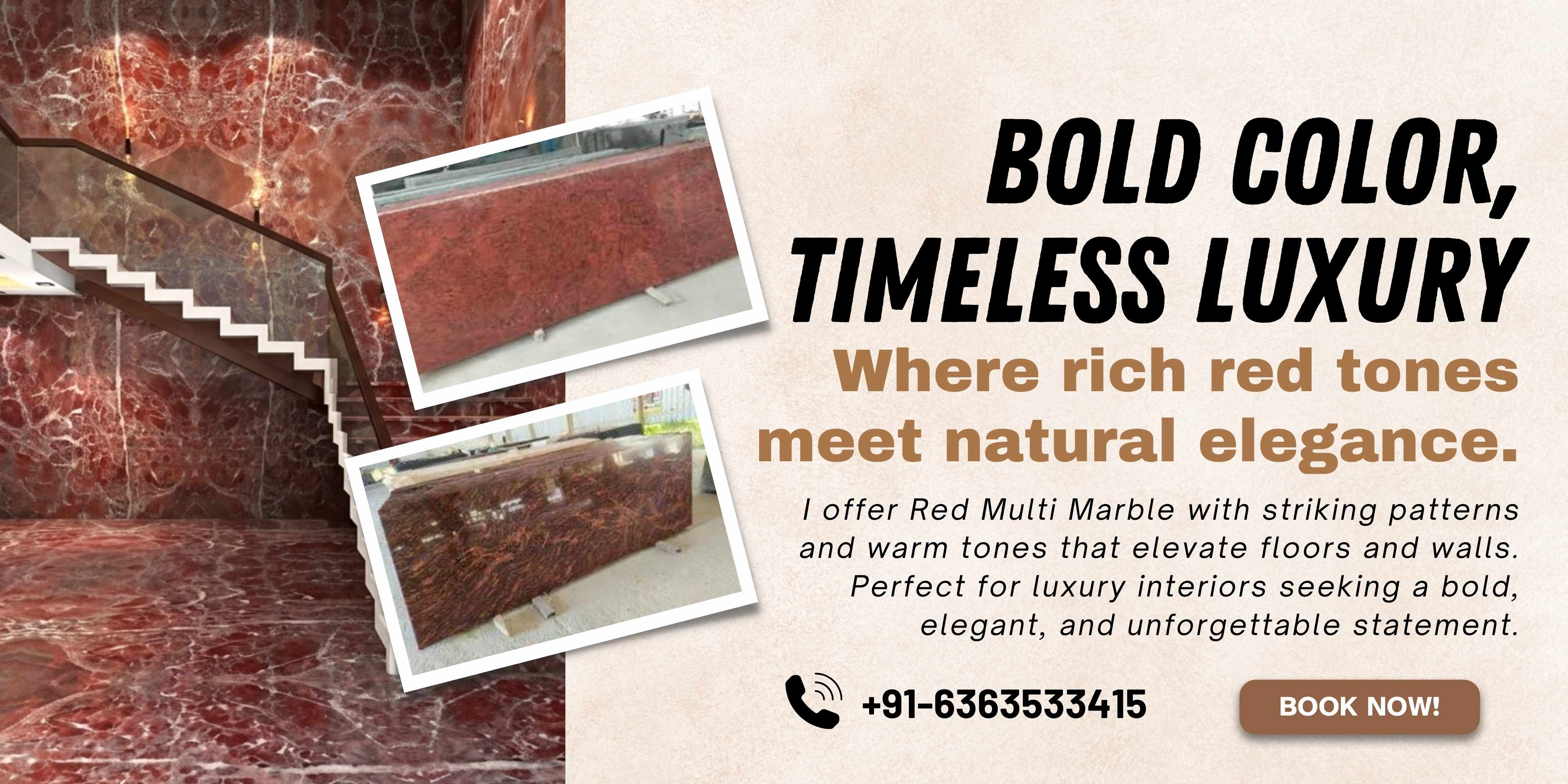 Red Multi Marble Collection