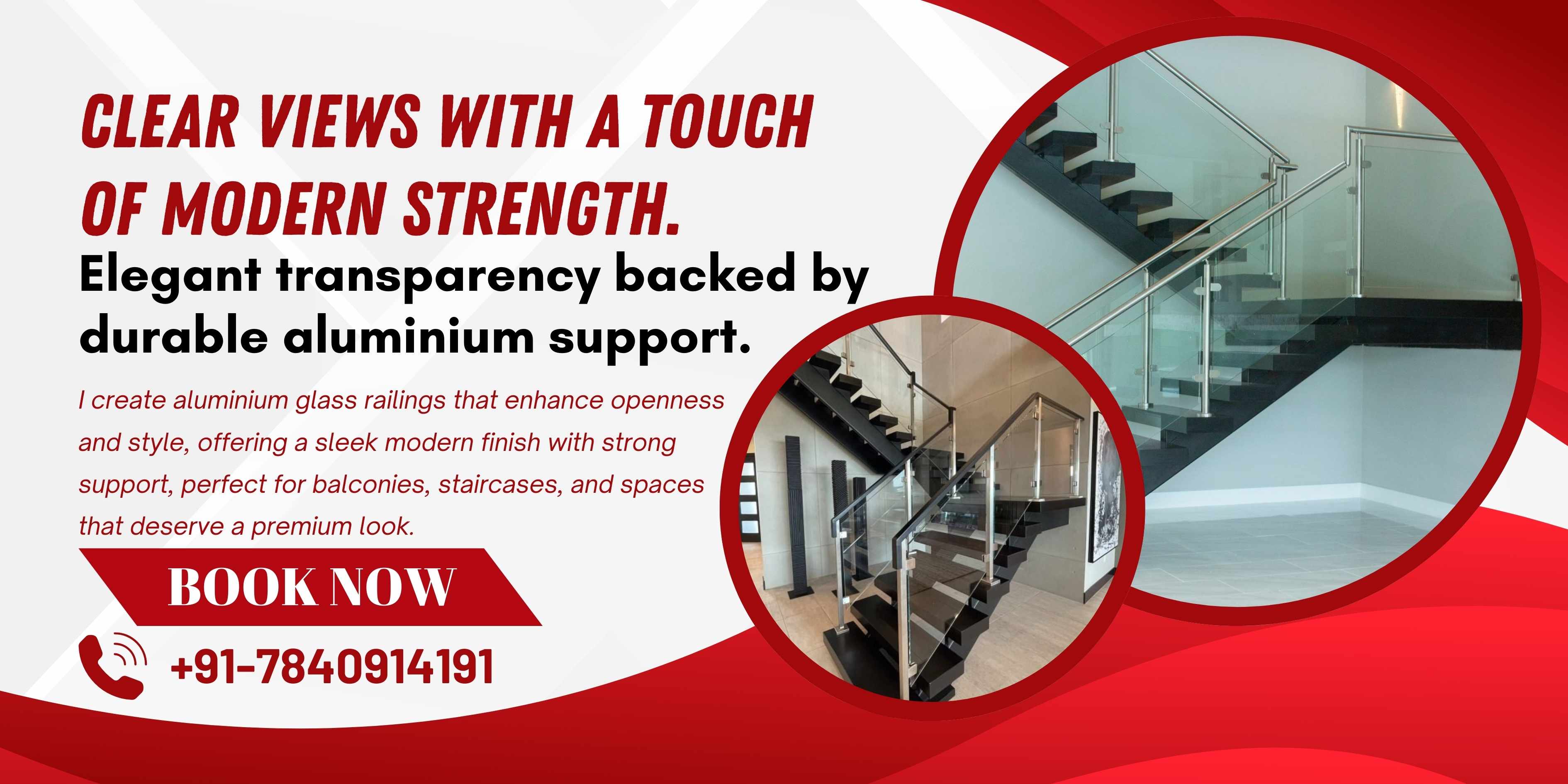 Aluminium Glass Railing