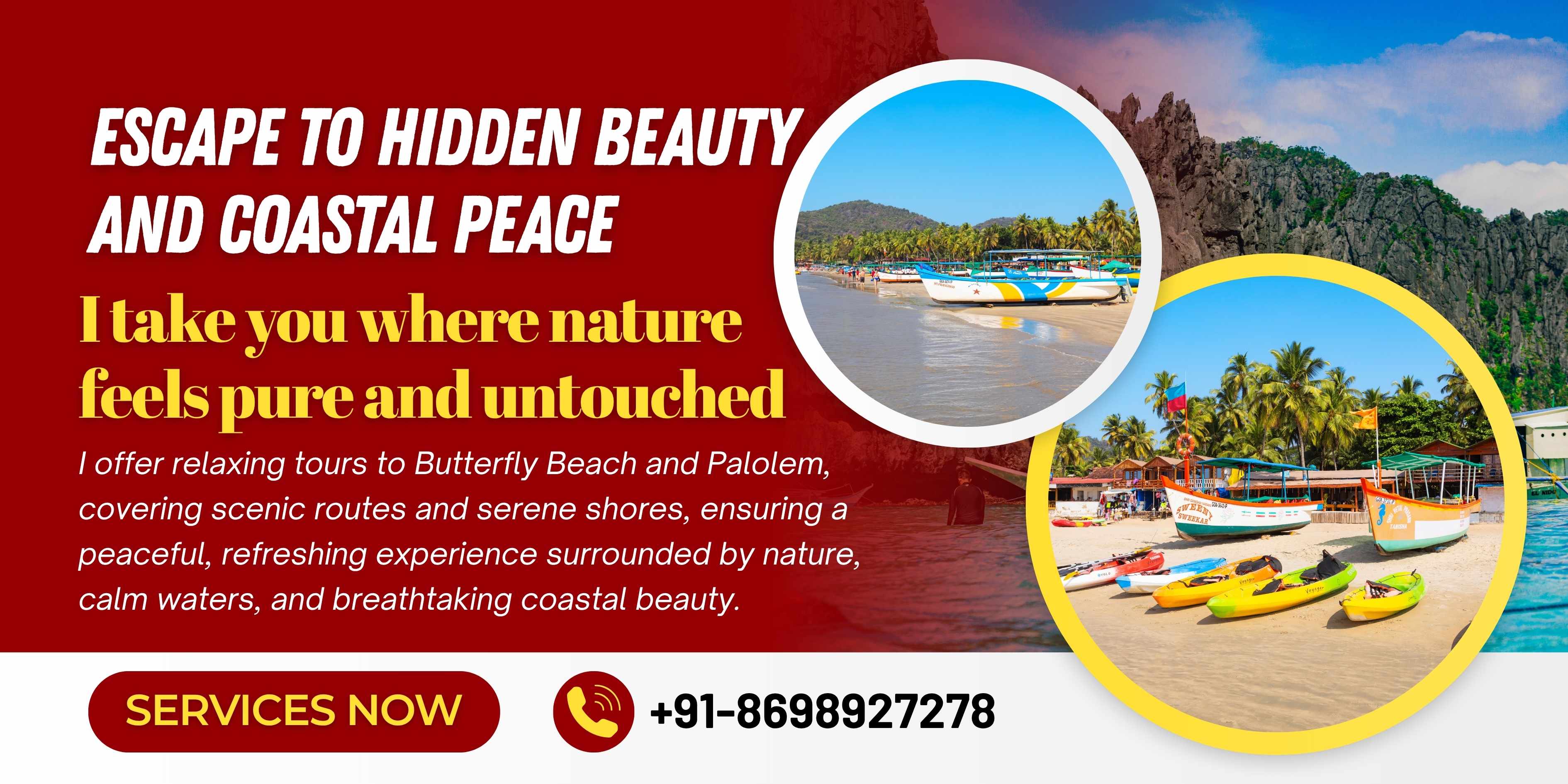 Butterfly Beach & Palolem Tour