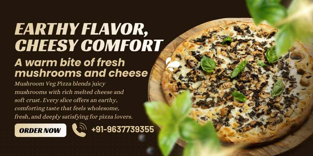 Mushroom Veg Pizza