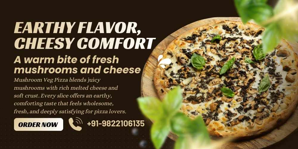 Mushroom Veg Pizza