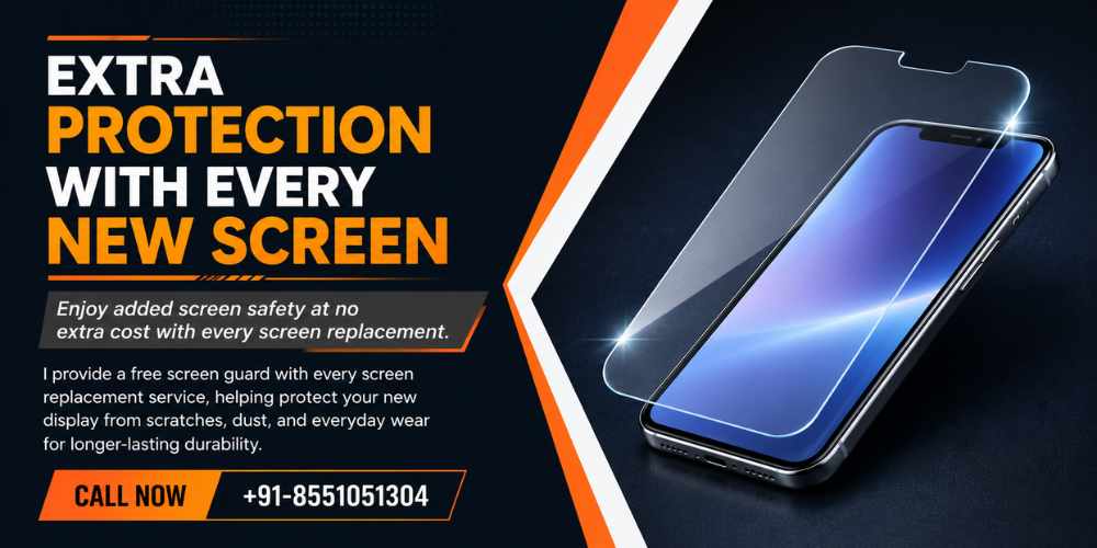 Free Screen Guard with Every Screen Replacement