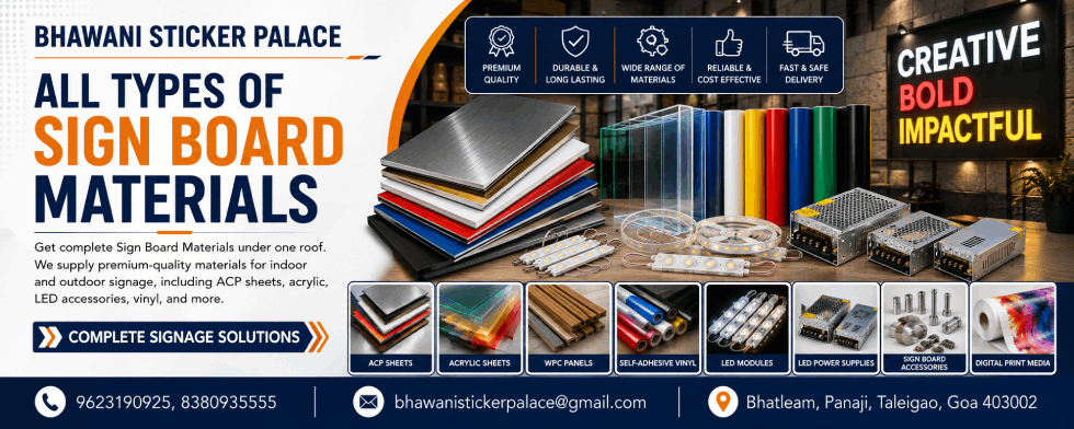 All Types of Sign Board Materials
