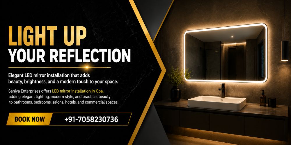LED Mirror Installation