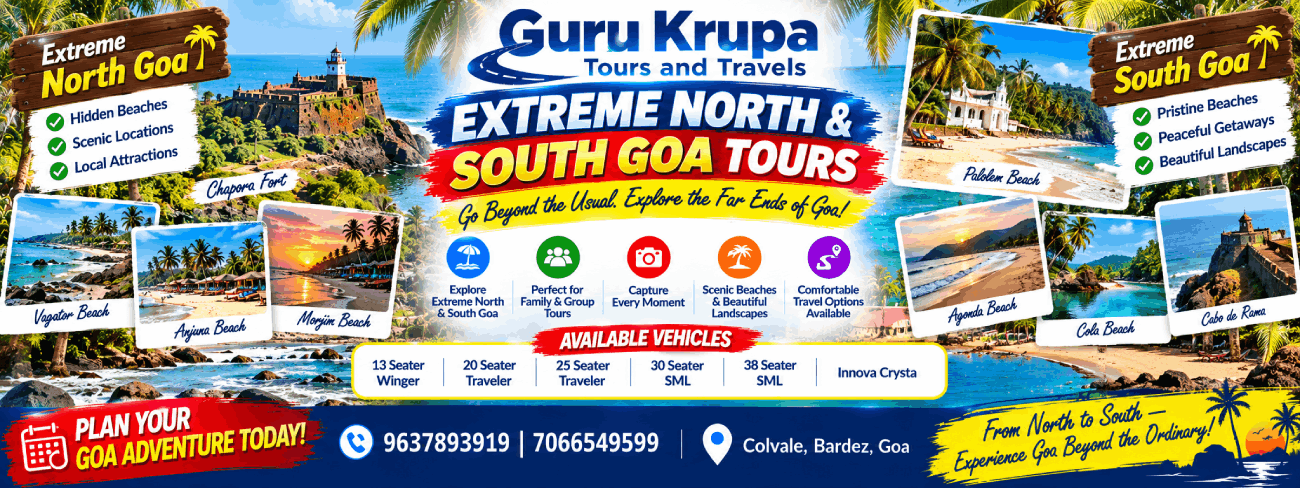 Extreme North & South Goa Tours