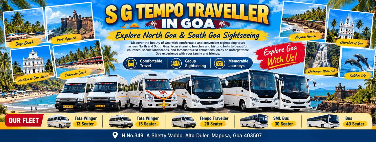 Extreme South Goa and North Goa Sightseeing